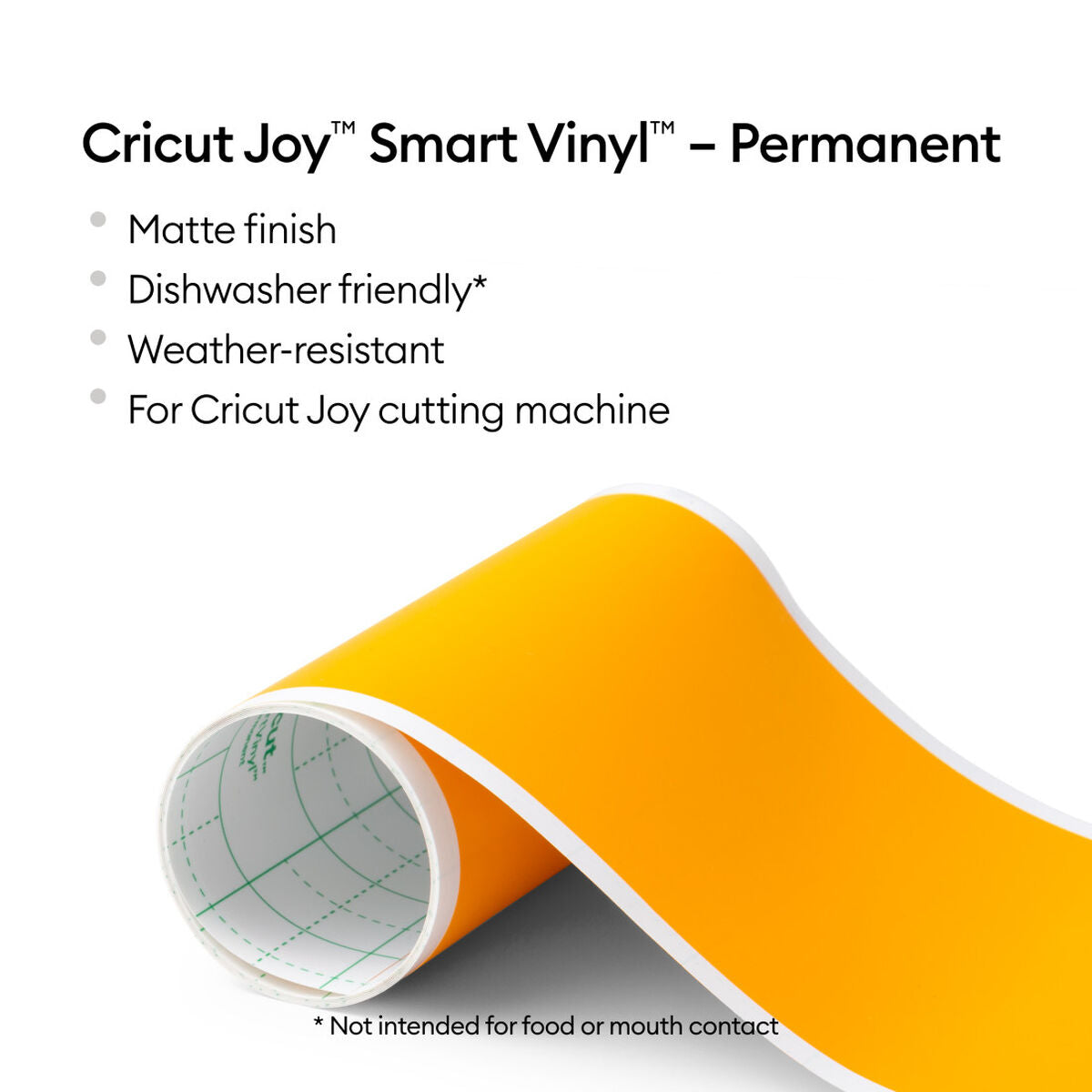 2009837 - Cricut Joy Permanent Smart Vinyl Maize yellow 13.9x121.9cm