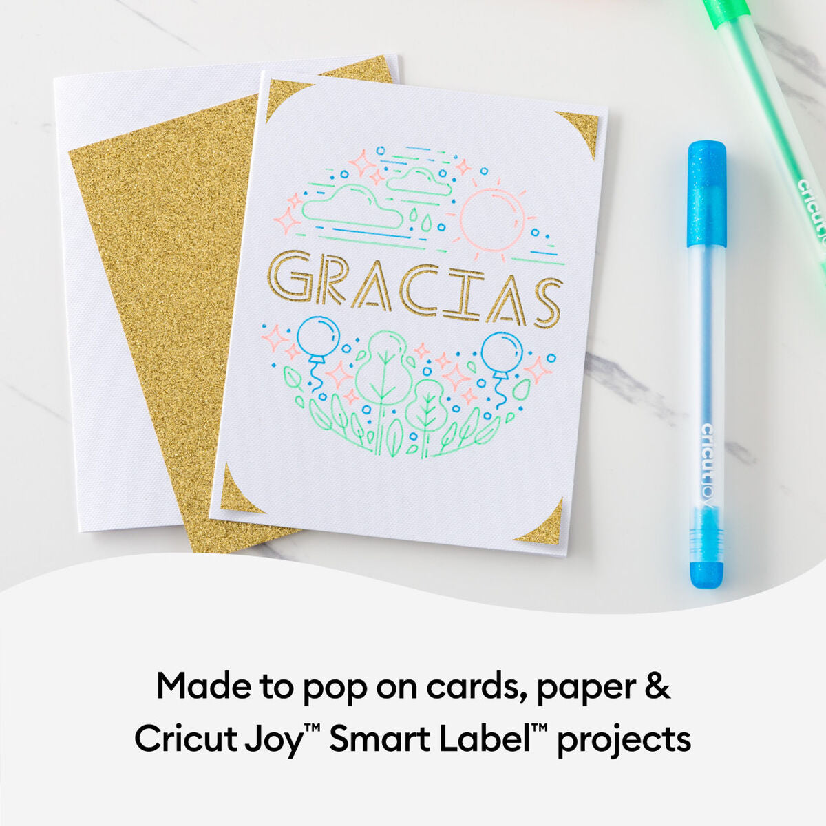 2009964 - Cricut Joy Glitter Gel Rainbow Pen Set 10ct 0.8mm