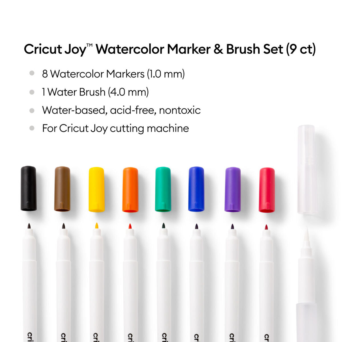 2009978 - Cricut Joy Watercolor Markers 9pc 1.0mm
