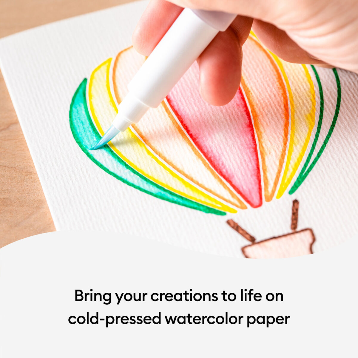 2009985 - Cricut Watercolor Cards White 10pk R40 Cards in Ivory 12.1x16.8cm