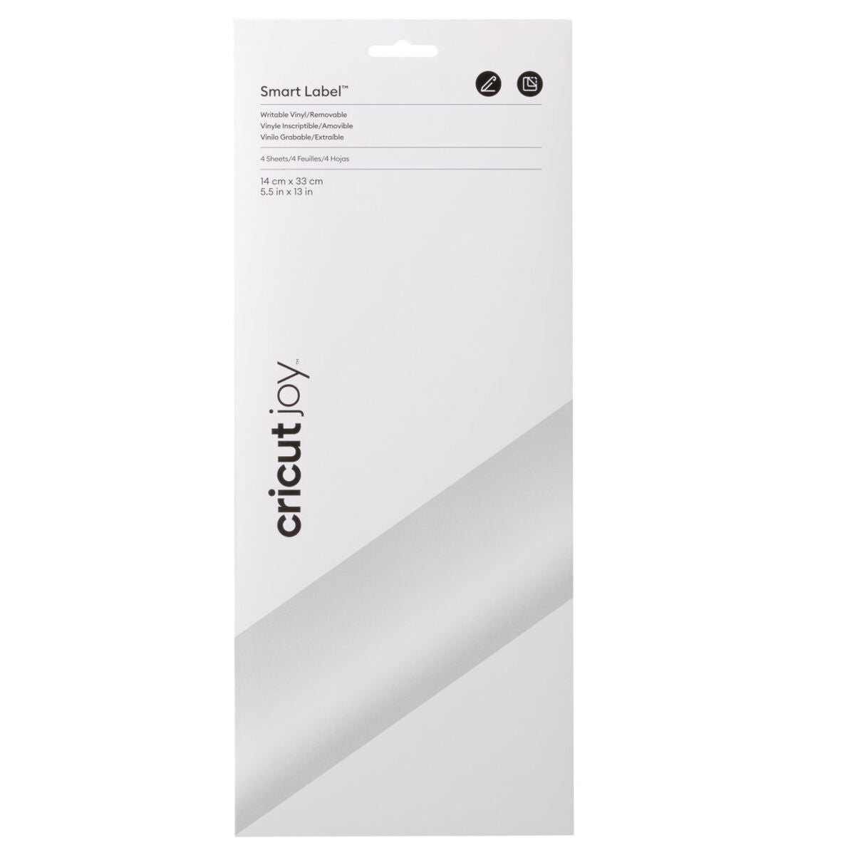 2010001 - Cricut Joy Removable Smart Vinyl Write White 4 sheets 14x33cm