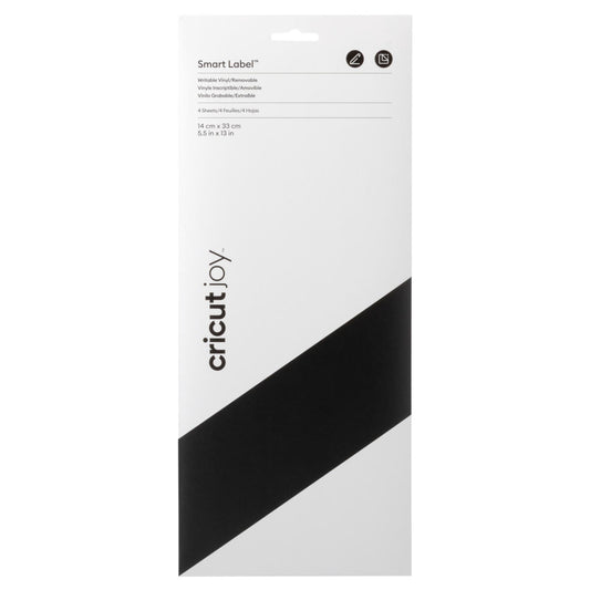 2010002 - Cricut Joy Removable Smart Vinyl Write Black 4 sheets 14x33cm