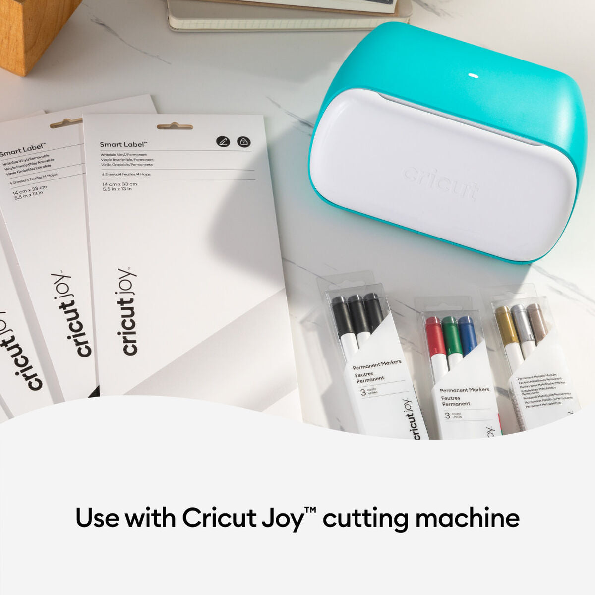 2010003 - Cricut Joy Removable Smart Vinyl Write Transparent 4 sheets 14x33cm