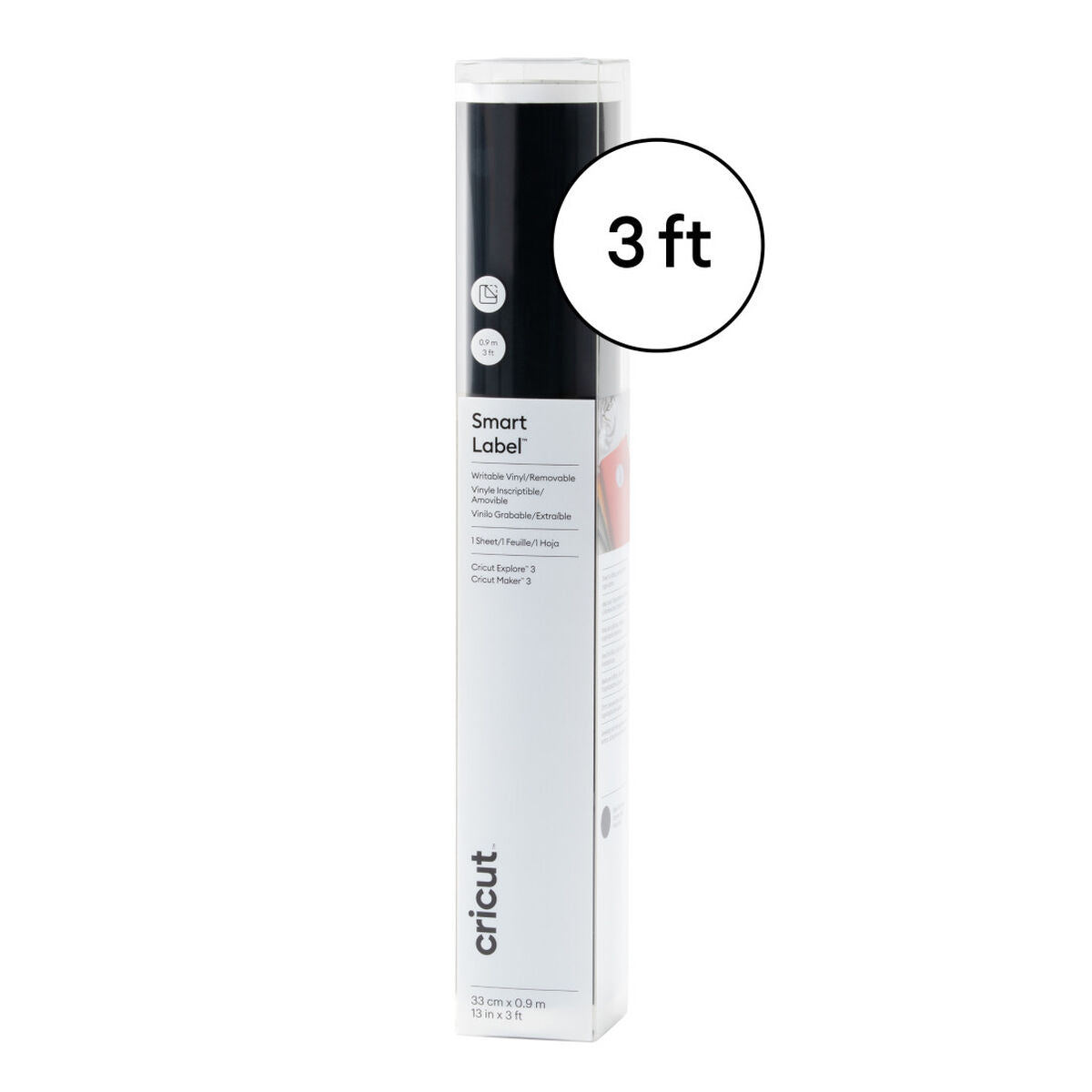 2010005 - Cricut Removable Smart Vinyl Write Black 33x90cm