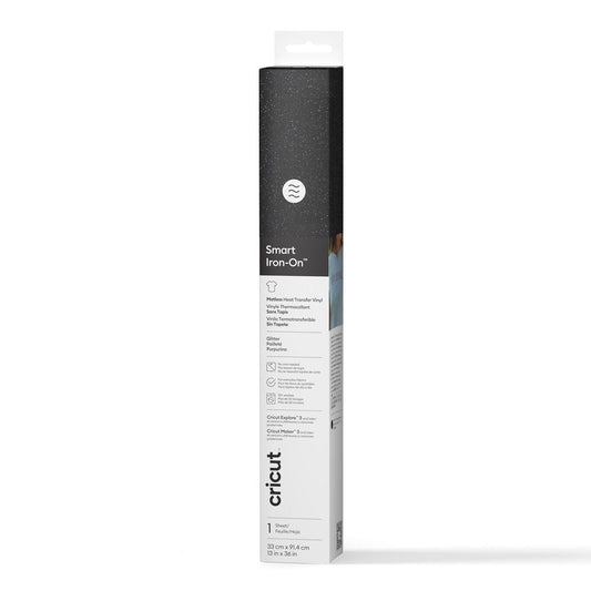 2008672 - Cricut Smart Iron-on 33x91cm 1 sheet (Glitter Black)