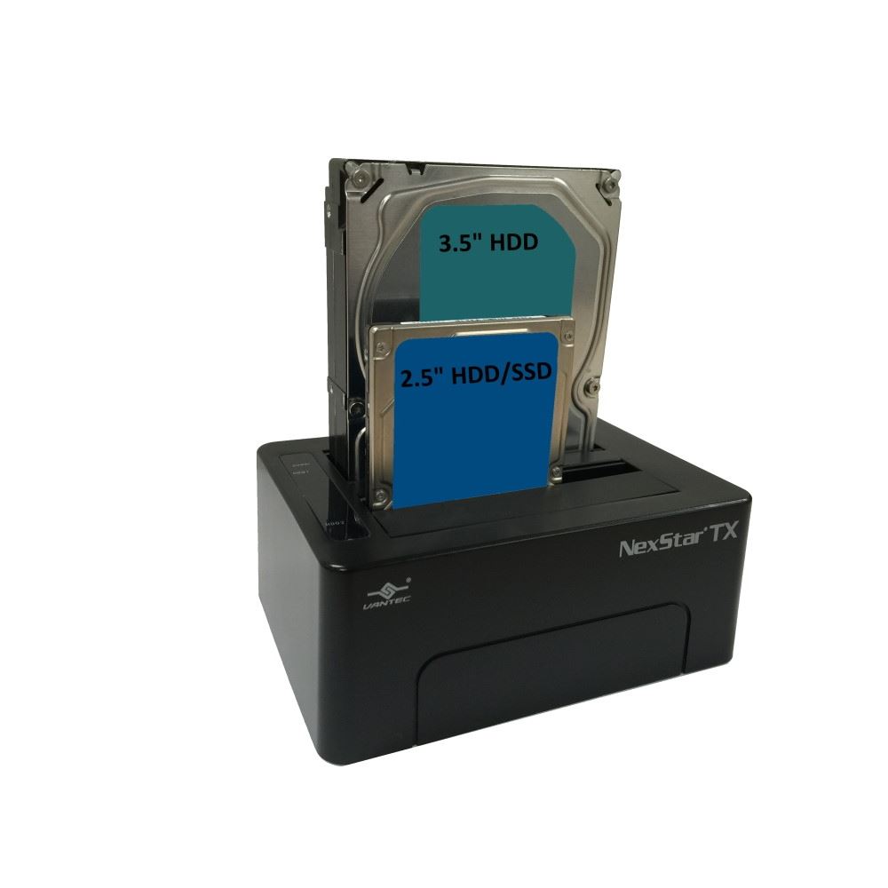 Vantec 3.5-inch USB 3.0 Hard Drive Dock for 2X 2.5''/3.5'' SATA 6 Gbps Hard Drive