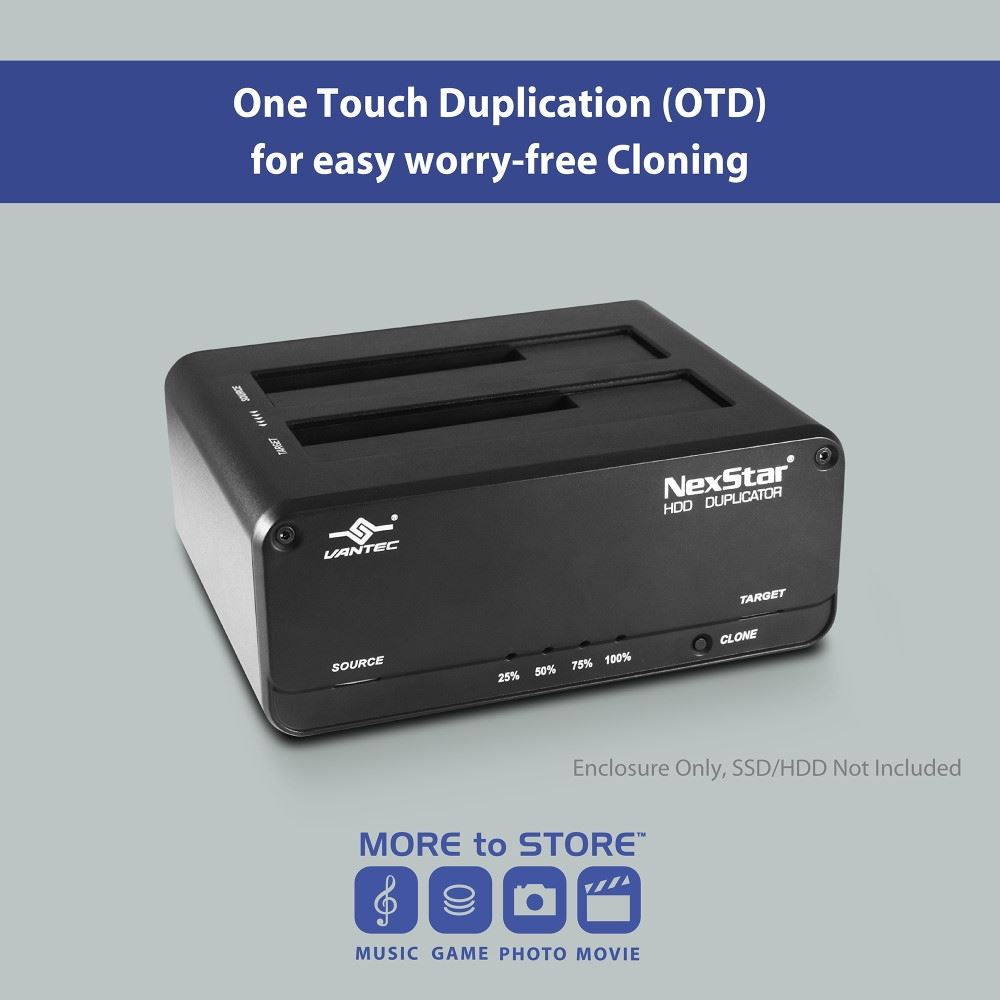 NexStar JX; USB 3.2 Gen1; Dual Bay Dock for SATA Drive with Clone Function