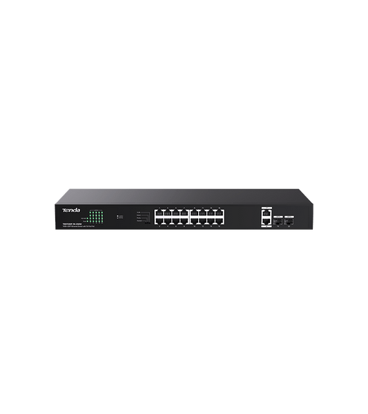 TENDA 18-Port Ethernet Switch With 16 PoE (250W)