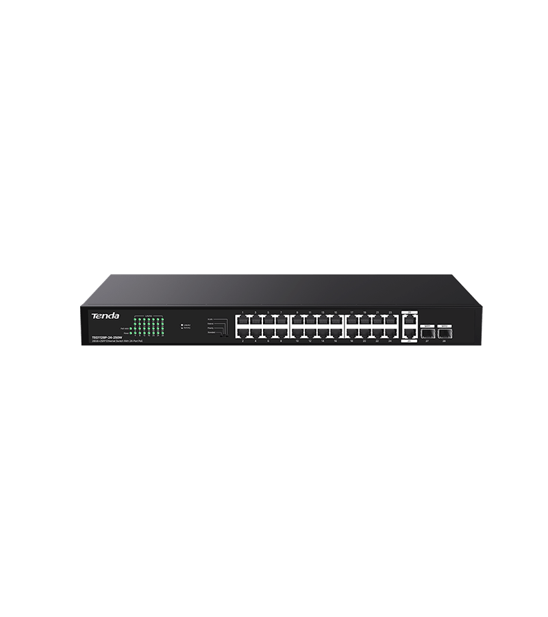 TENDA 26-Port Ethernet Switch With 24PoE