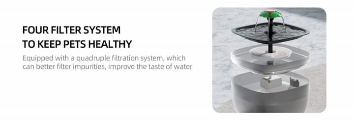BNETA W7 Pet Fountain Filter - 4PCS