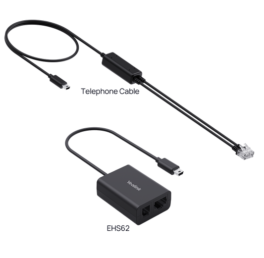 Yealink EHS62 Wireless Headset Adapter For WH64 Series Headsets