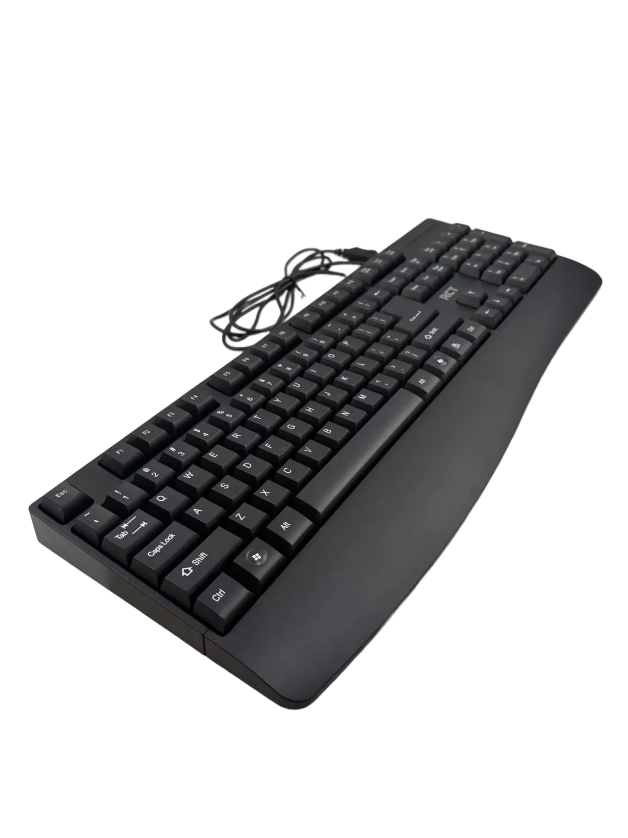 RCT Wired USB Keyboard & Mouse Combo | 104-Key Membrane Keyboard | AI Tool Key | Optical Mouse; 1000-3200 DPI