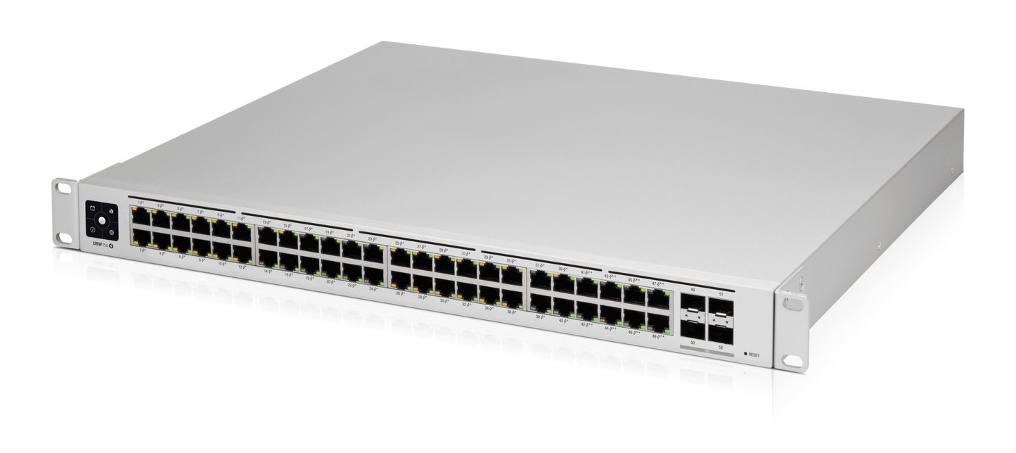 Ubiquiti UniFi Pro 48 Port 40 PoE 600W Switch 4SFP+ | USW-Pro-48-PoE