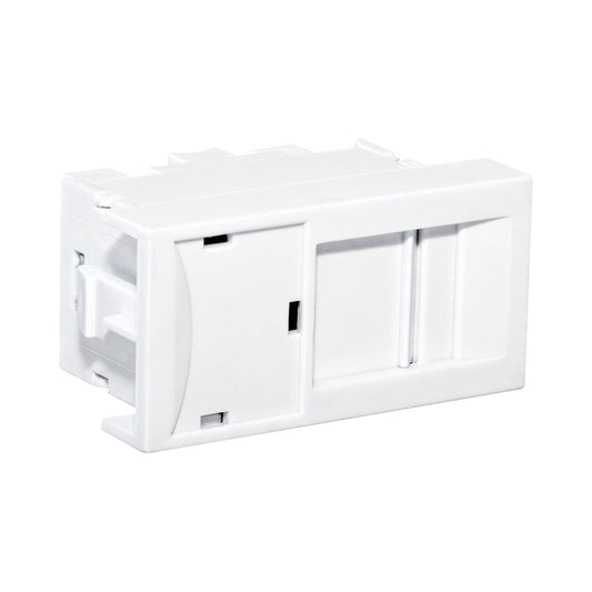 RJ45 CAT6 WALL OUTLET KEYSTONE (FA-2360/70K-8-C6)