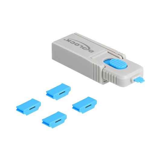 Delock 20924 Hdmi 4-piece Port Blocker Set for Hdmi Female Ports and Lock Tool — Delock | Guards on Duty Shop