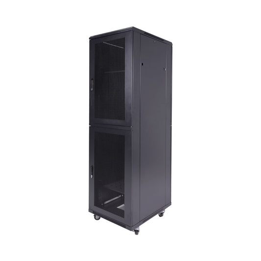 47U 600X1000, 4FANS, 3 SHELVES, DBL MESH