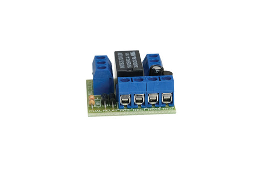 12Volt DC Double Pole Relay Board without Status Indicator - Relay Type DPDT with 2 x COM,NO & NC termination