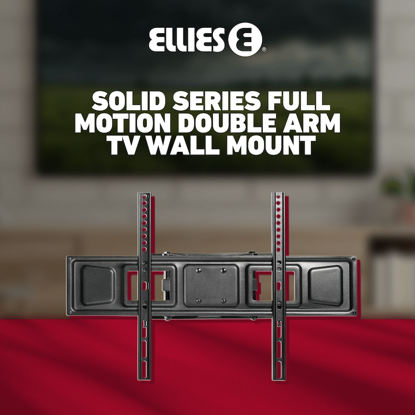 Ellies Solid series Full Motion Double Arm Mount 37"-86"TVs - Guards On Duty Shop & Security Guards