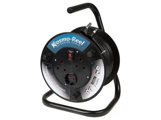 20M 10A Extension Cord on Open Plastic Reel Guards On Duty Security