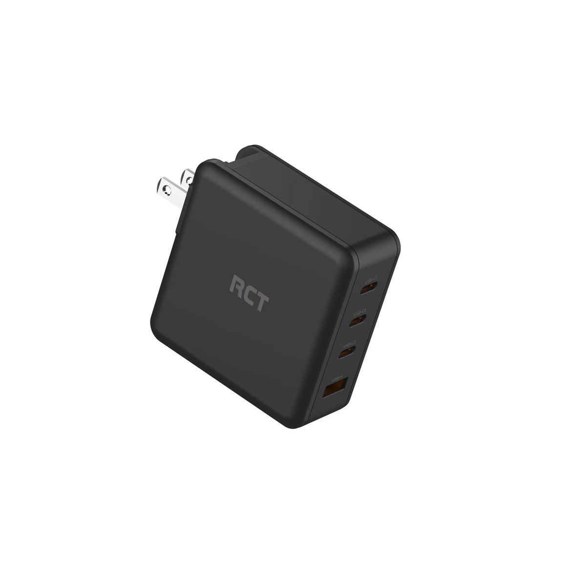 RCT 100W GaN fast charging travel kit | Travel adapter + (EU+UK+SA) Plug and cable | 1 year carry-in warranty