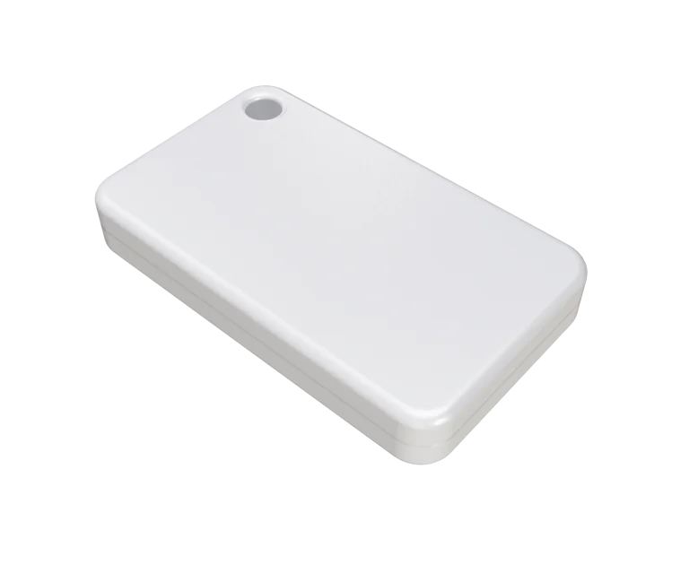 MikroTik Indoor BLE 5.2 tag with built-in accelerometer for KNOT or other IoT asset-tracking/telemetry setups, iBeacon, Eddystone, MikroTik telemetry support, magnet activation, contains LiMnO2 battery