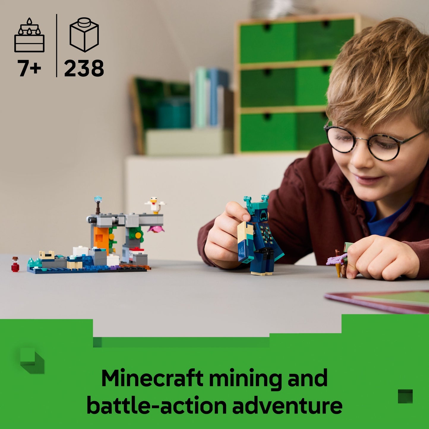 LEGO® Minecraft® The Warden Encounter Collectible Video Game Merch 21274