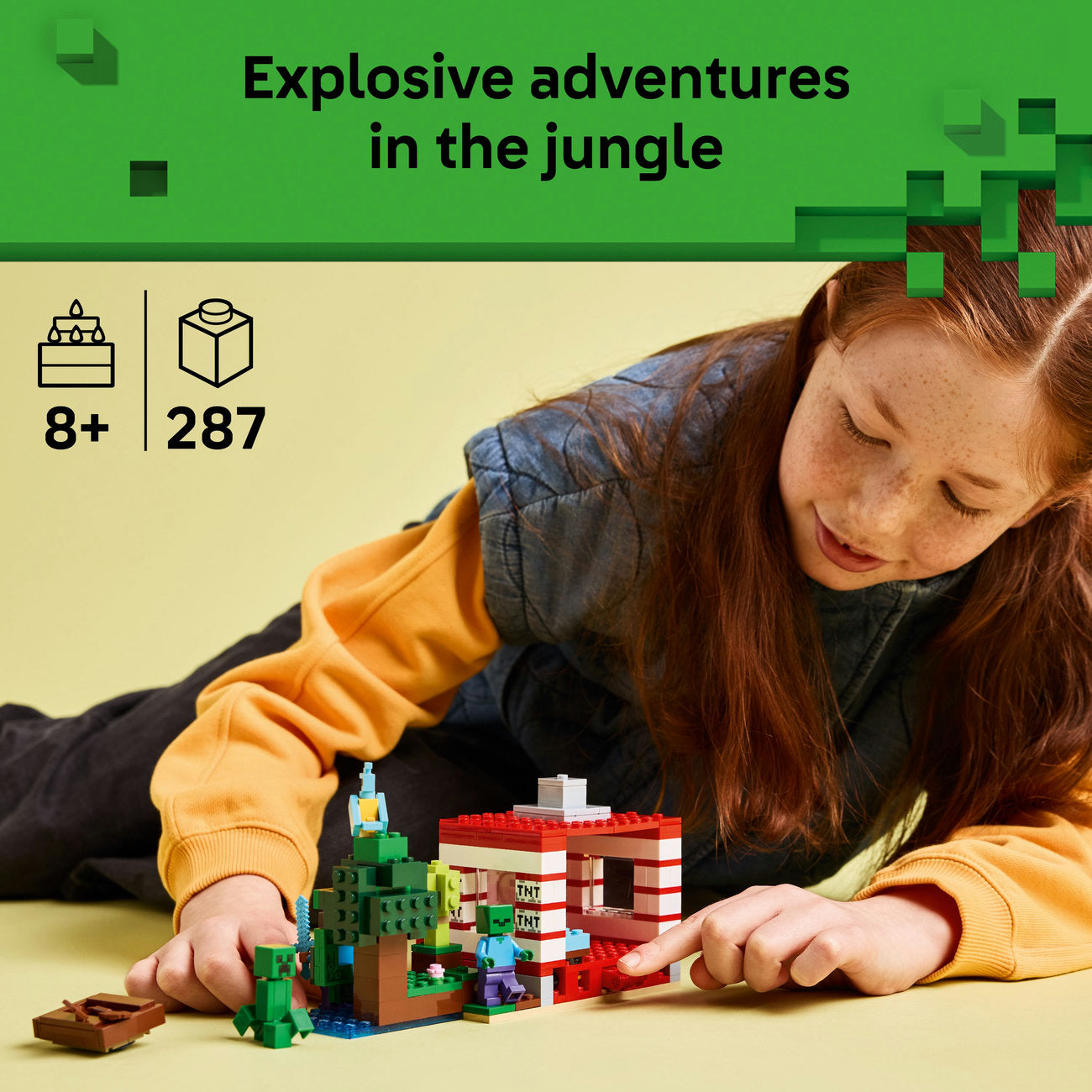 LEGO® Minecraft® The TNT Jungle House, Video Game Collectible Toy 21275