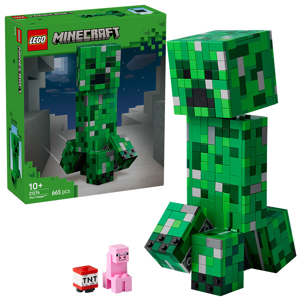 LEGO® Minecraft® The Creeper™ Gamer Decor and Action Figure Building Toy 21276