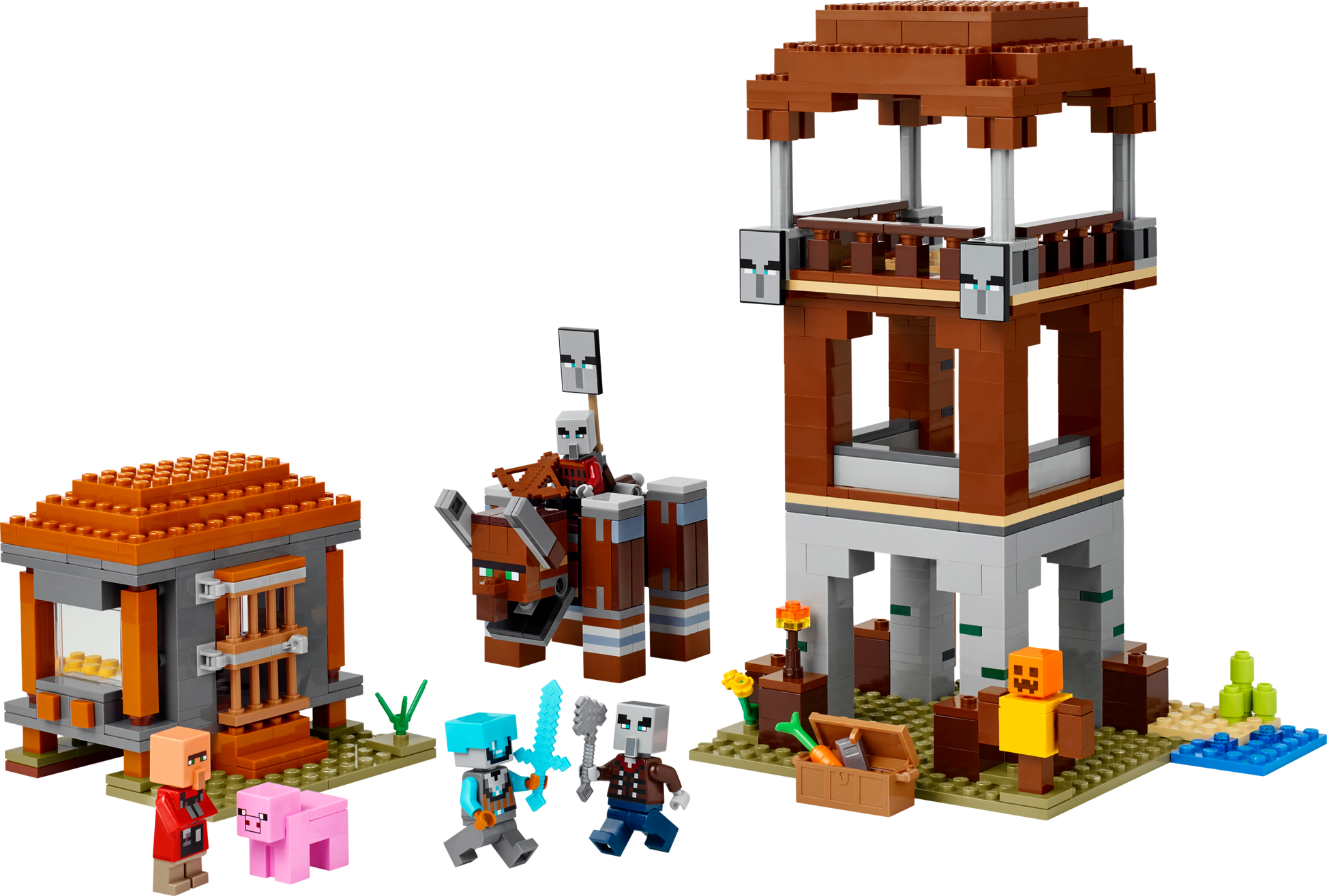LEGO The Pillager Outpost and Ravager — Set 21278