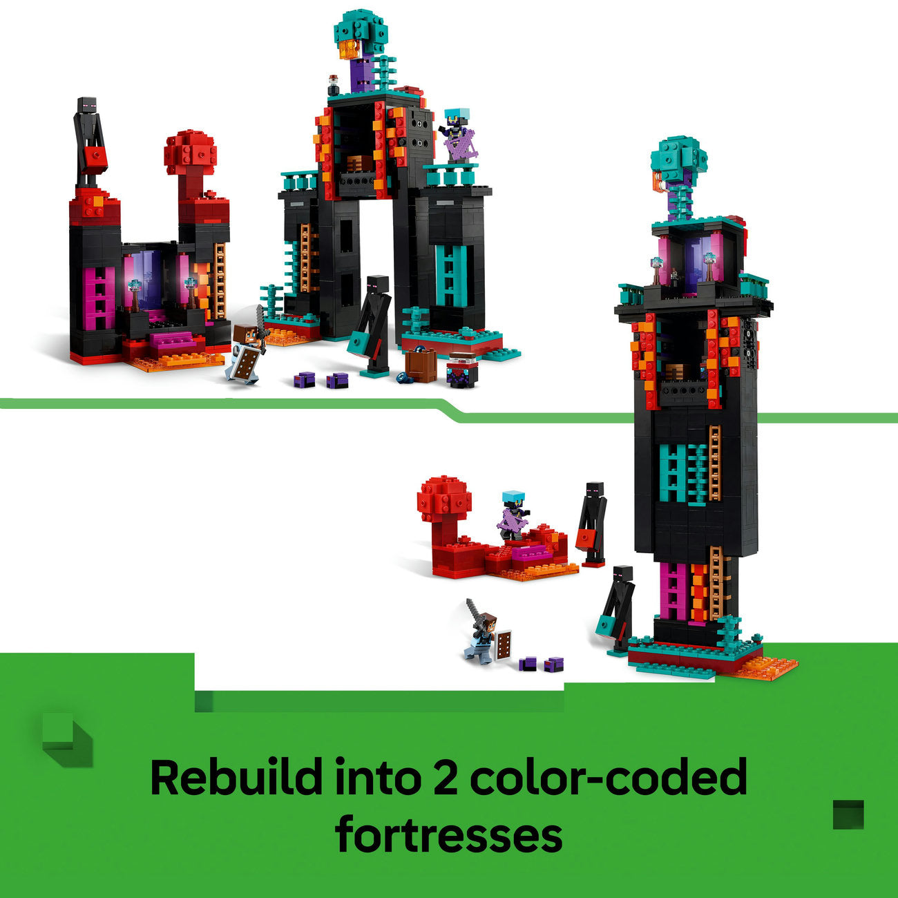 LEGO® Minecraft® The Enderman Tower Toy for Kids, Gamer Gift 21279