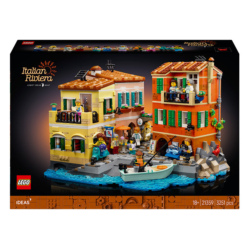 LEGO® Ideas Italian Riviera, Architecture Model Kit for Adults, Gift Idea 21359