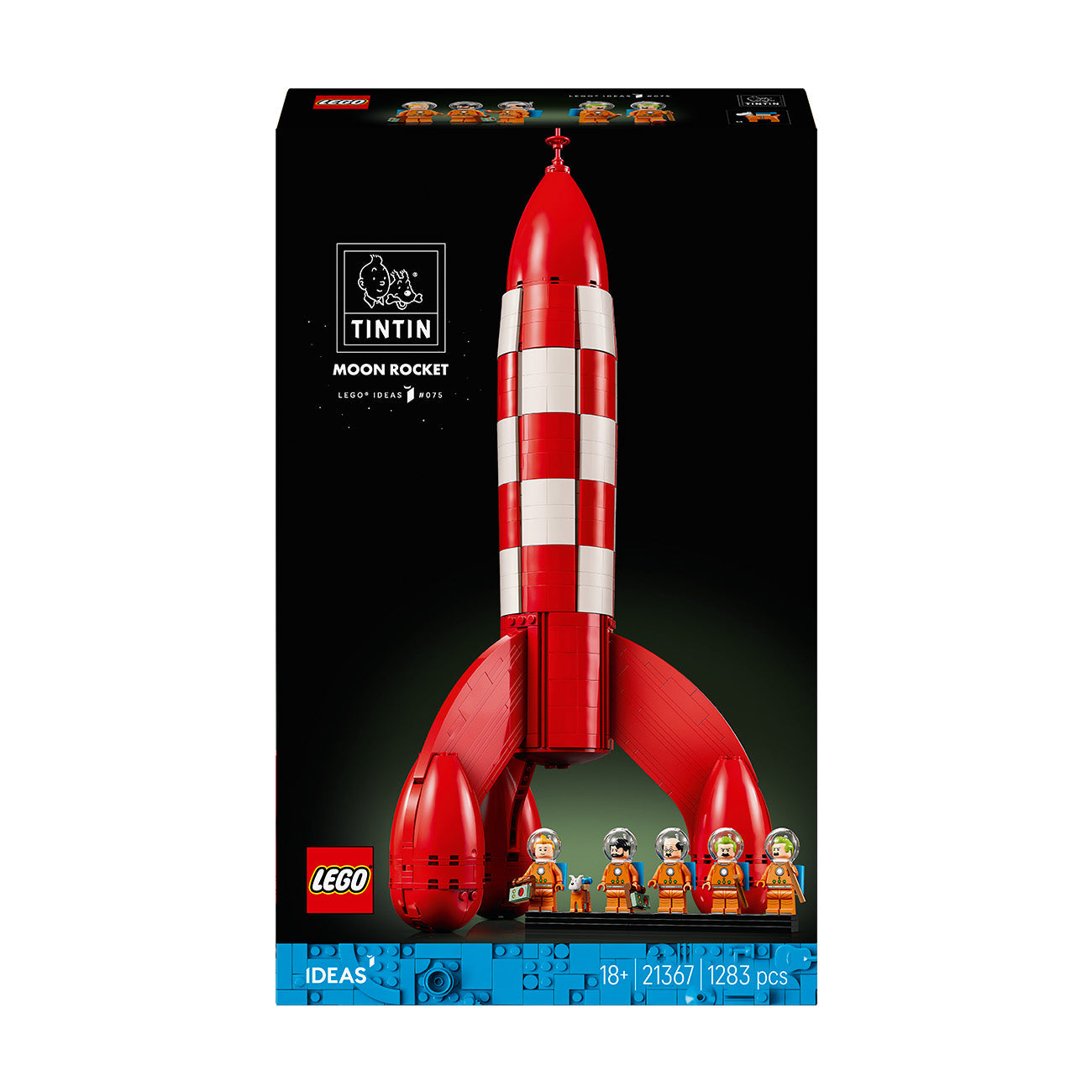 LEGO® Ideas Tintin® Moon Rocket Building Kit for Adults 21367