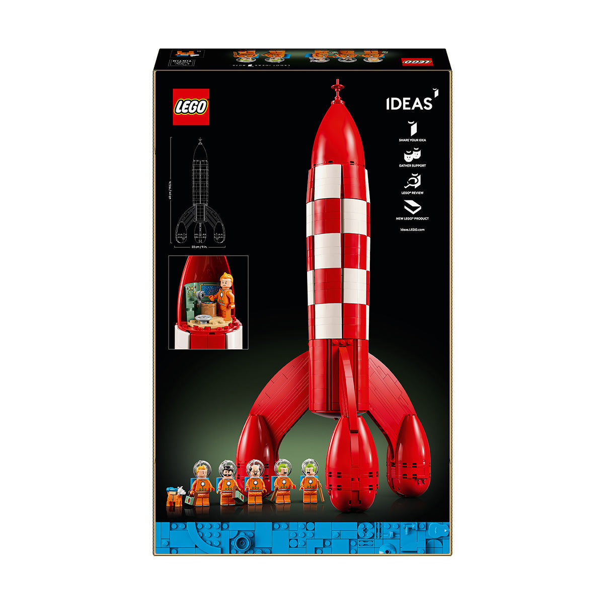 LEGO® Ideas Tintin® Moon Rocket Building Kit for Adults 21367