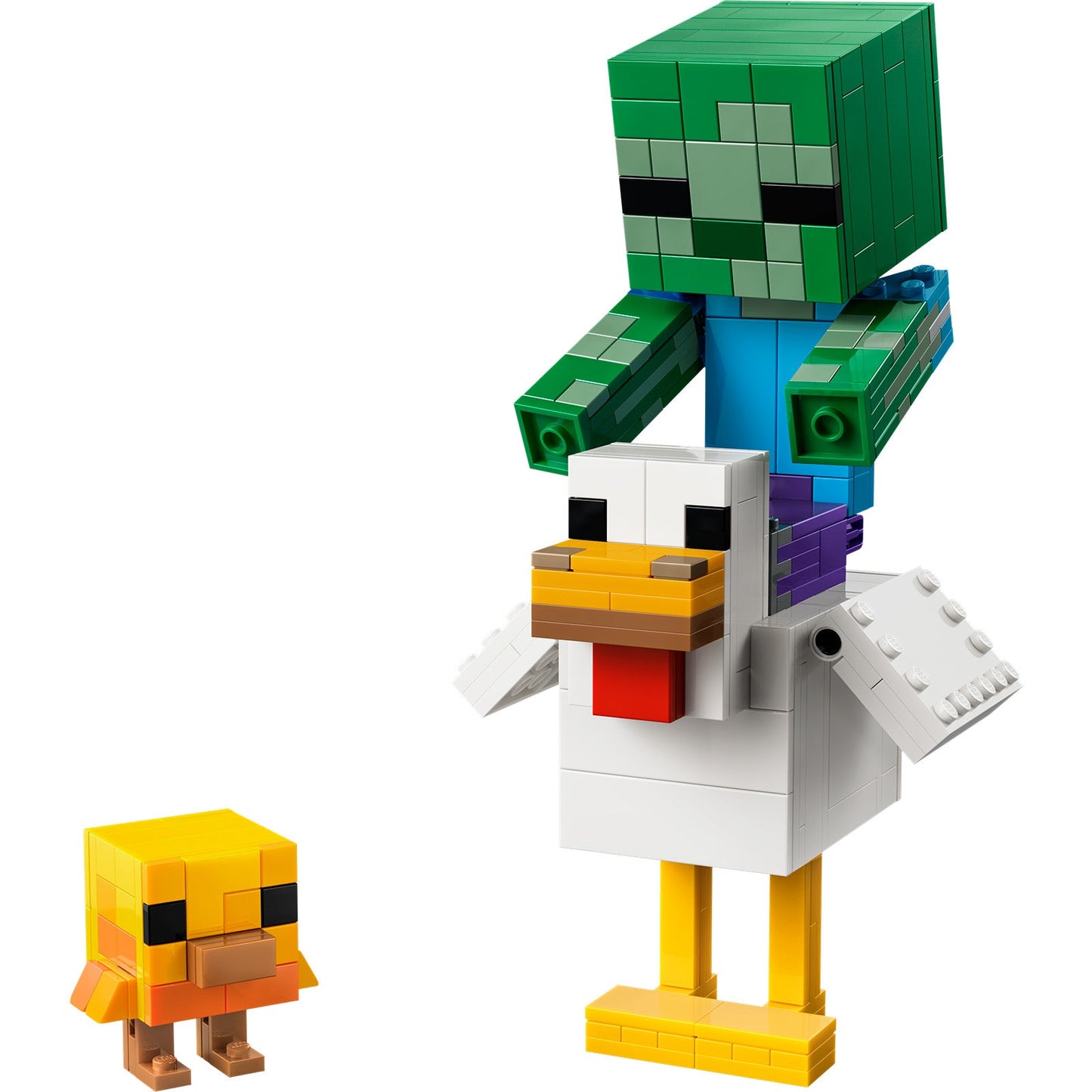 LEGO® Minecraft® Chicken Jockey Building Toy Decor 21582