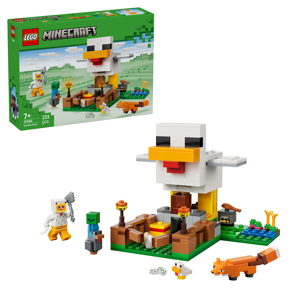 LEGO® Minecraft® Chicken Farm - Gaming Building Toy 21585