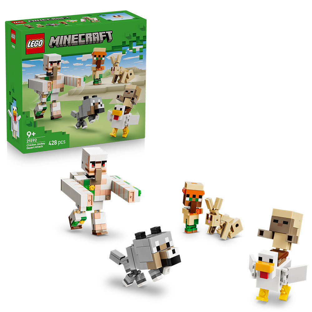 LEGO® Minecraft® Chicken Jockey Desert Attack Toy 21592