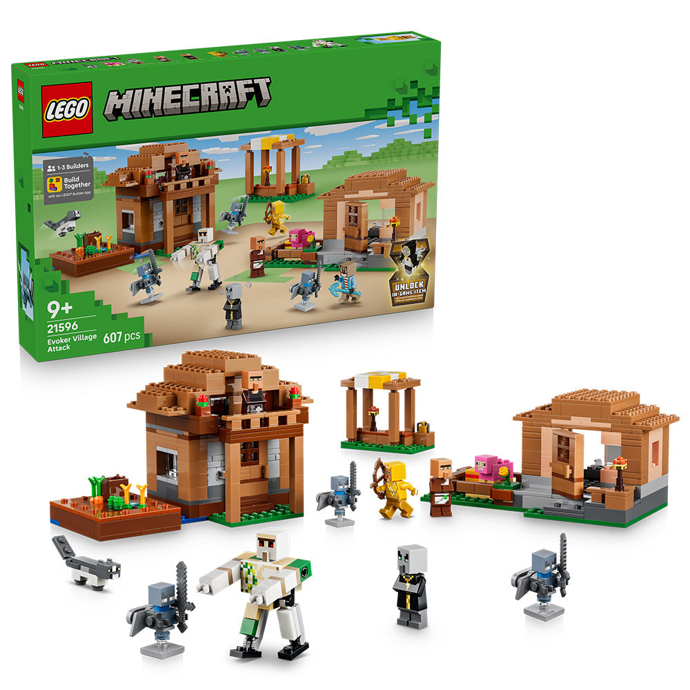 LEGO® Minecraft® Evoker Village Attack Toy Playset 21596