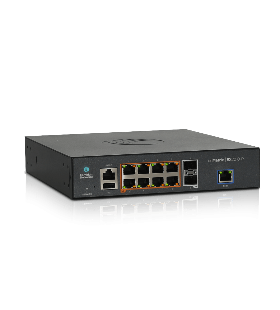 Cambium cnMatrix 10P PoE Switch | CB-CNM-EX2010-P