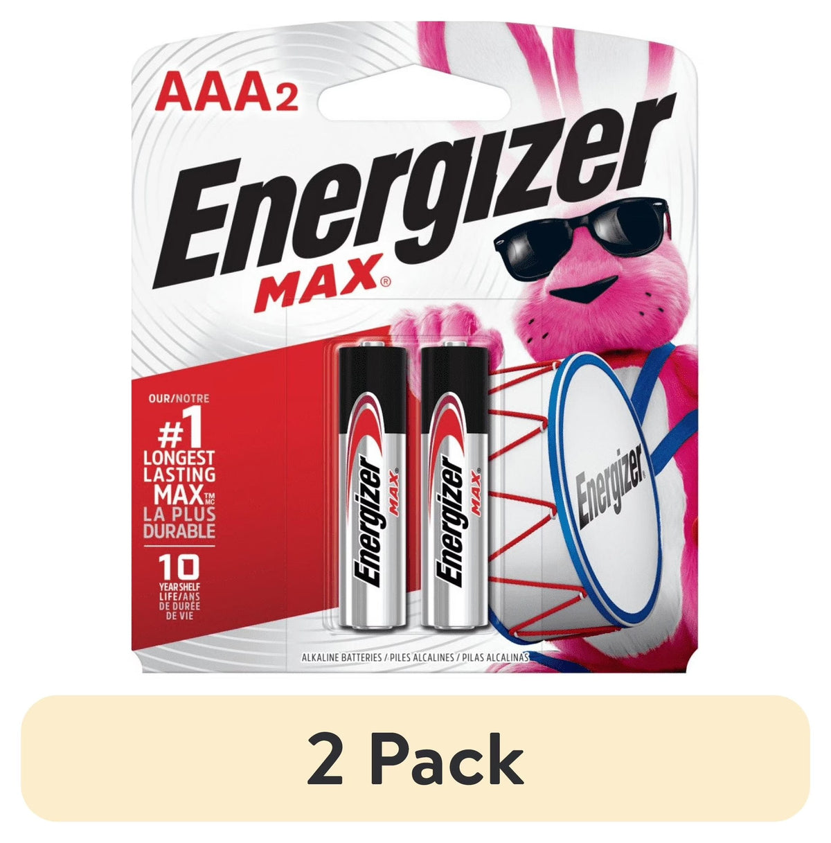 Energizer Max Alkaline AAA - 2 Pack