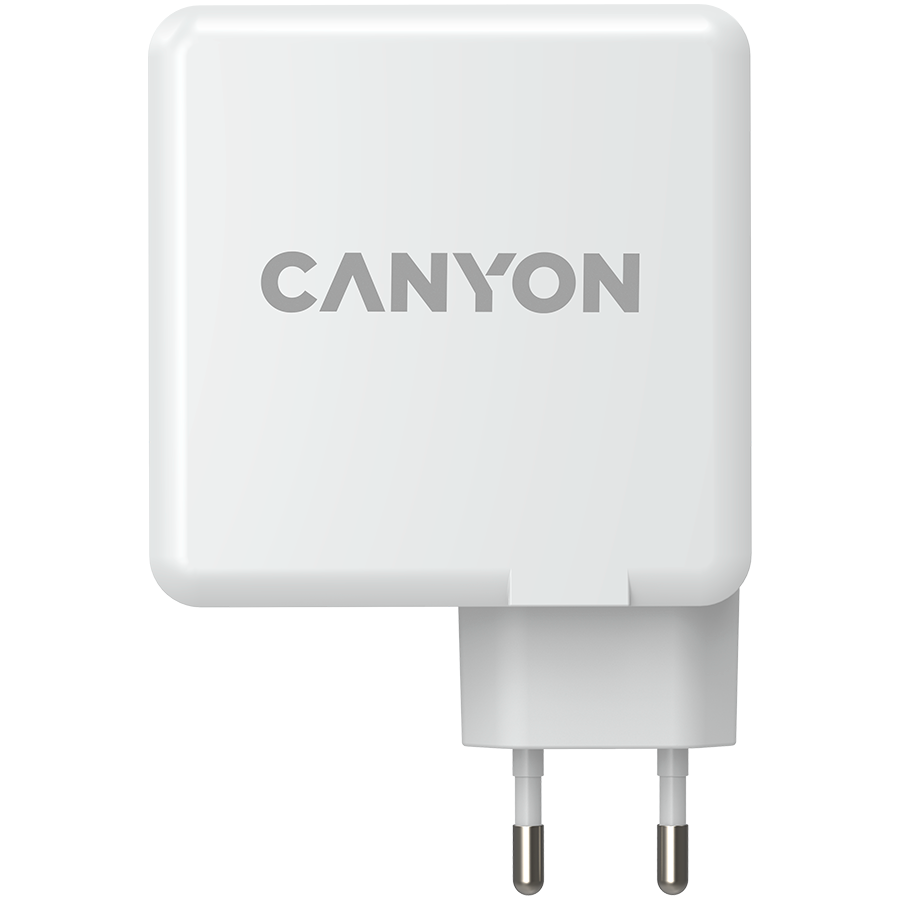 CANYON H-100, GAN 100W charger Input:100V-240V Output: USB-C1/C2: 5V 3A, 9V 3A, 12V 3A, 15V 3A, 20V 5A USB-A 1/A2, 4.5V/5A, 5V/4.5A, 9V/3A, 12V/2.5A, 20V/1.5A C1+C2, 65W + 30W, C1+A1, 65W + 30W, C1+A2, 65W + 30W, C1+A1+A2, 65W