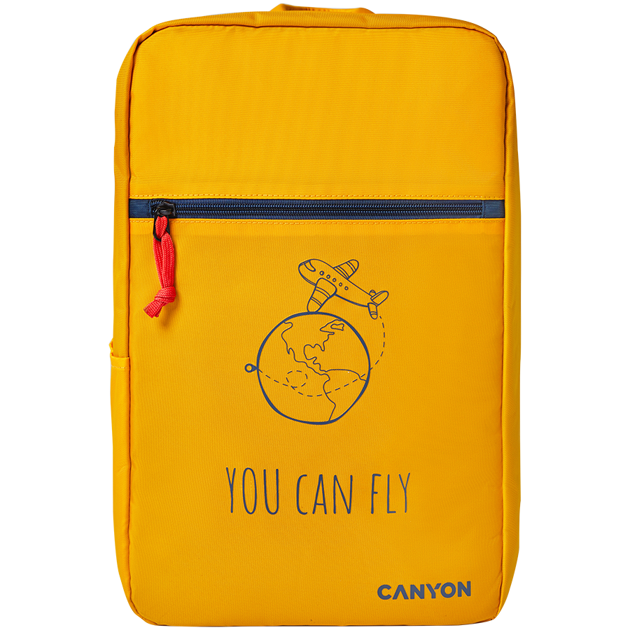 CANYON CSZ-03, cabin size backpack for 15.6'' laptop, polyester,yellow