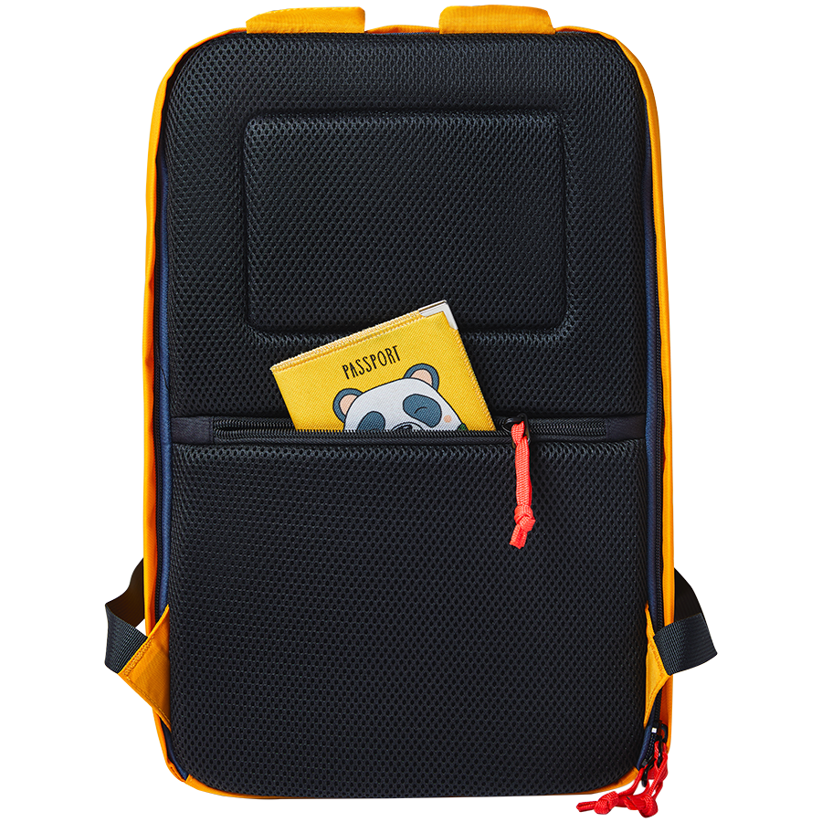 CANYON CSZ-03, cabin size backpack for 15.6'' laptop, polyester,yellow