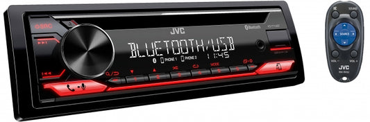 JVC KD-T712BT 1-Din CD Receiver with Bluetooth