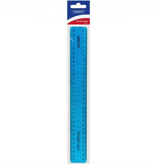 Marlin Flexible 30cm Ruler Blue