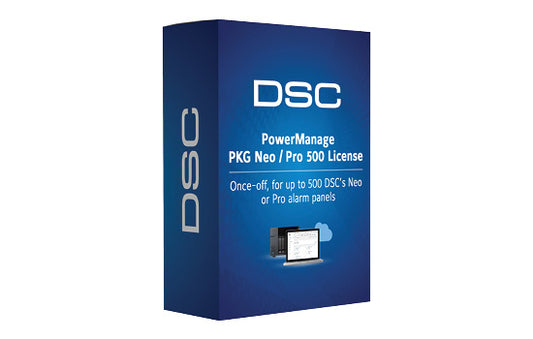 PowerManage PKG Neo/Pro 500 License – Once-off, for up to 500 DSC’s Neo or Pro alarm panels