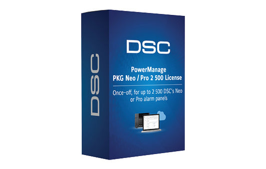 PowerManage PKG Neo/Pro 2 500 License – Once-off, for up to 2 500 DSC’s Neo or Pro alarm panels