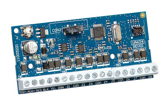 Neo Hardwire 8 Zone Expander Module - adds 8 hardwired zones, 125mA aux power output (PTC protected), tamper input