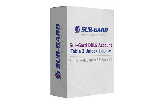 Sur-Gard DRL5 Account Table 2 Unlock License - for use with System 5 IP line card