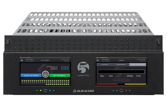 Sur-Gard System 5 Dual IP Redundant Receiver Kit - video verification option, 24 cards (IP/PSTN), c/w 2 x CPU5, 2 x PSUs & 2 x IP cards