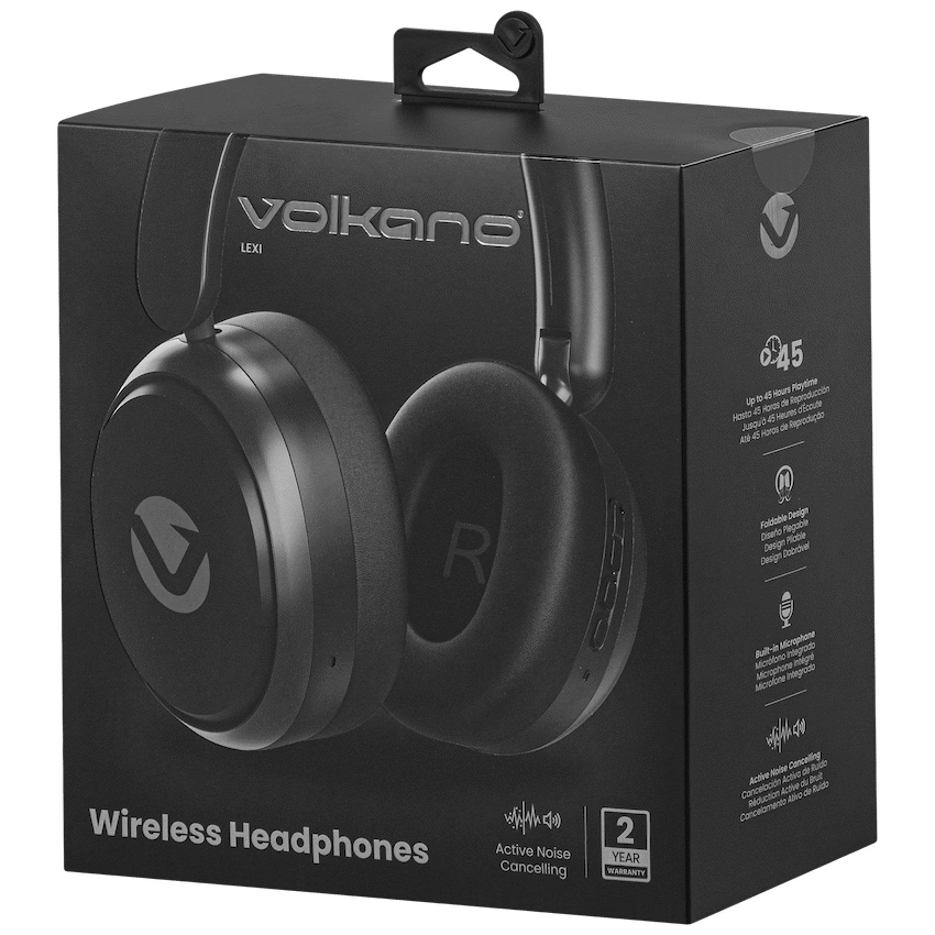 Volkano Lexi Bluetooth Headphone with ANC - Black